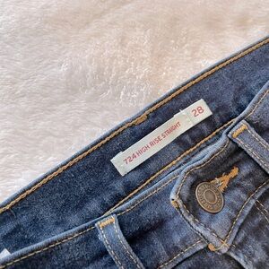 Levi jeans dark blue 724 High Rise Straight